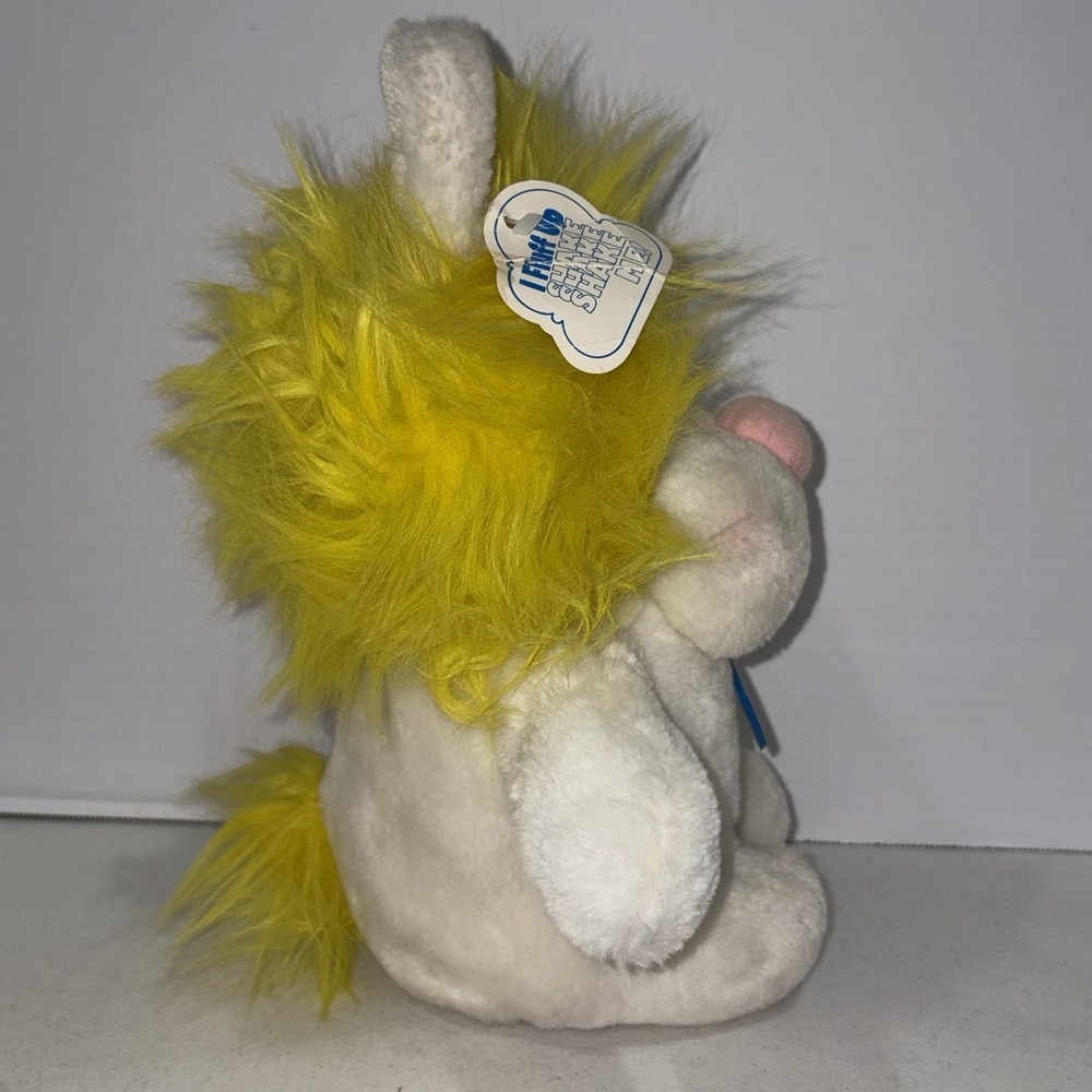 Vintage 1984 Dakin Frou Frou Bunny Plush Yellow Hair W/ Original Hang Tag Token - Picture 3 of 8